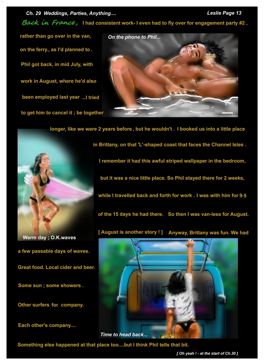Ch. 29  Weddings, Parties, Anything....   Leslie Page 13 Back in France