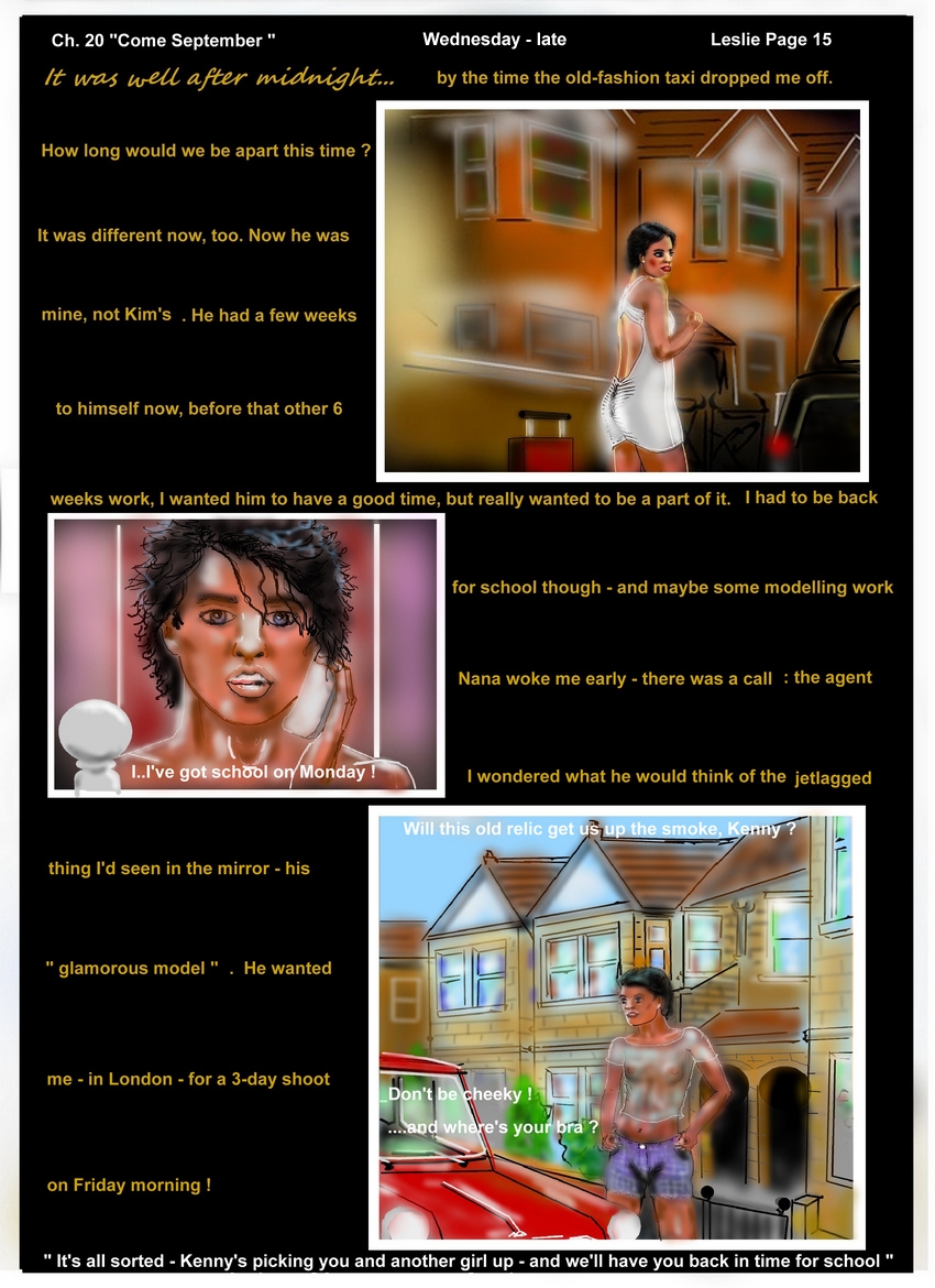 Ch. 20  "Come September..."  Back to nana's  Leslie page 15