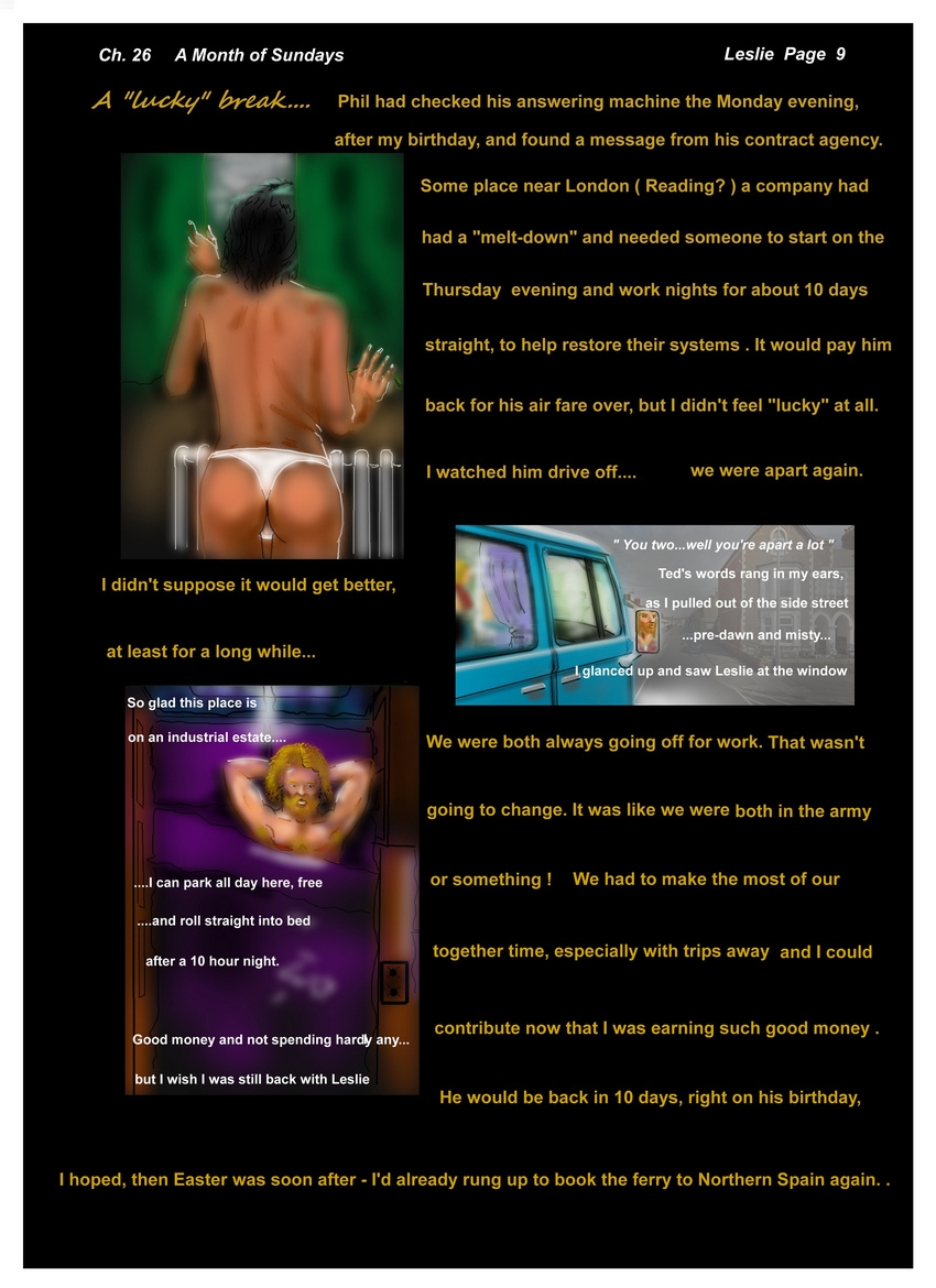 Ch.26  A Month of Sundays    Leslie P 9  Apart again...