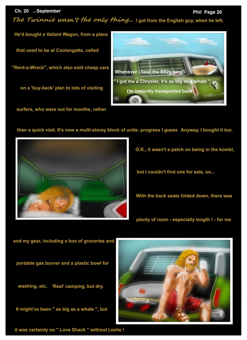 Ch. 20  "Come September..."   Phil  "...as big as a whale " P 20