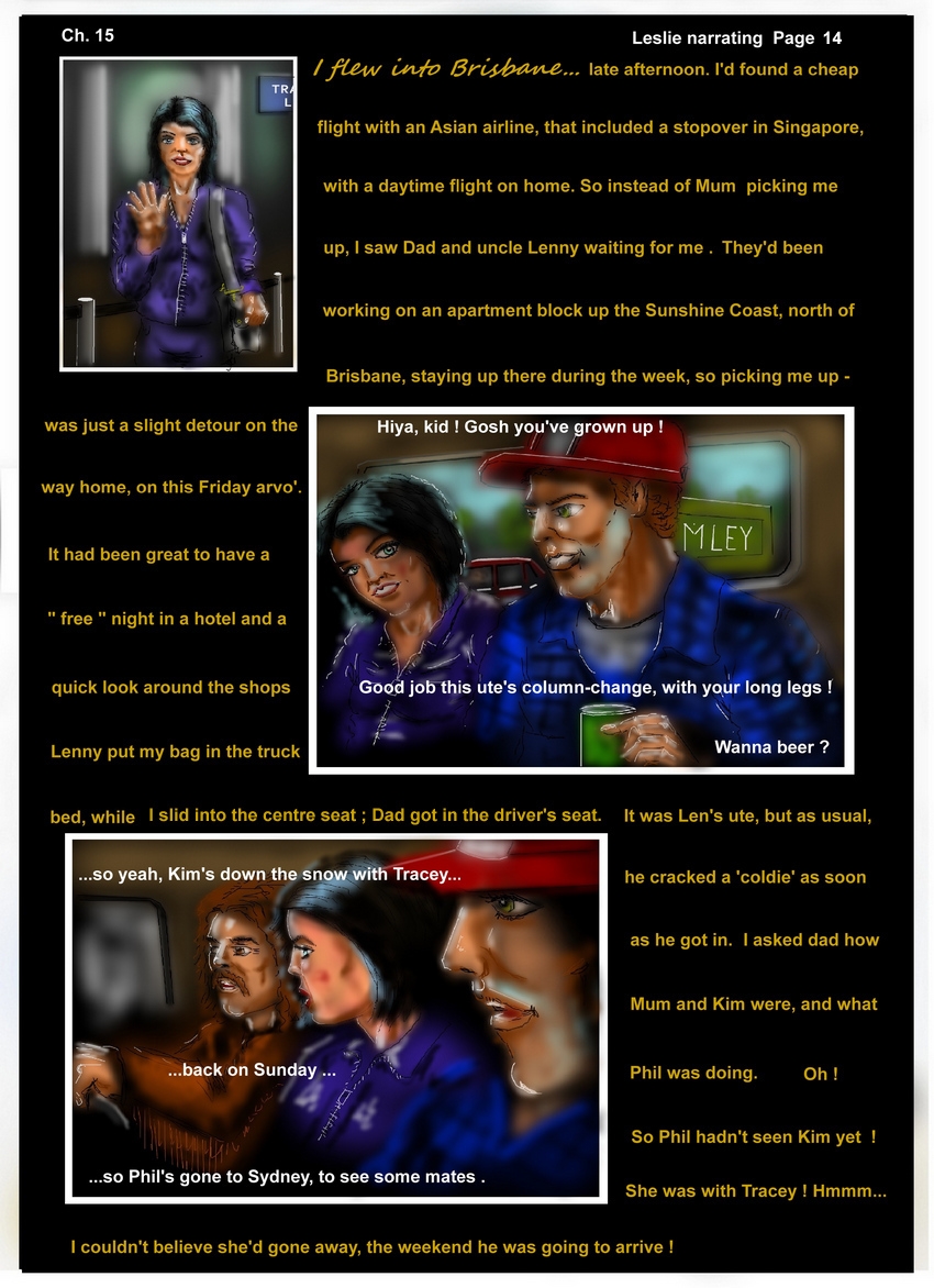 Ch. 15  Home and Away P 14   Leslie arrives