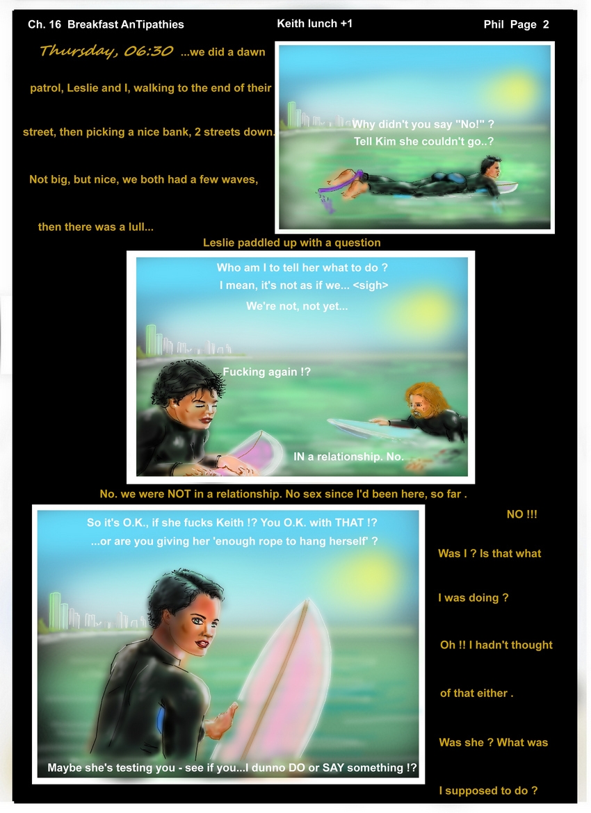 Ch. 16 Breakfast Antipathies P 2   Phil       "...in a relationship, no  "