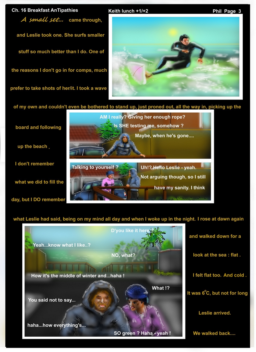 Ch. 16 Breakfast Antipathies P 3   Phil       "...everything's so green  "