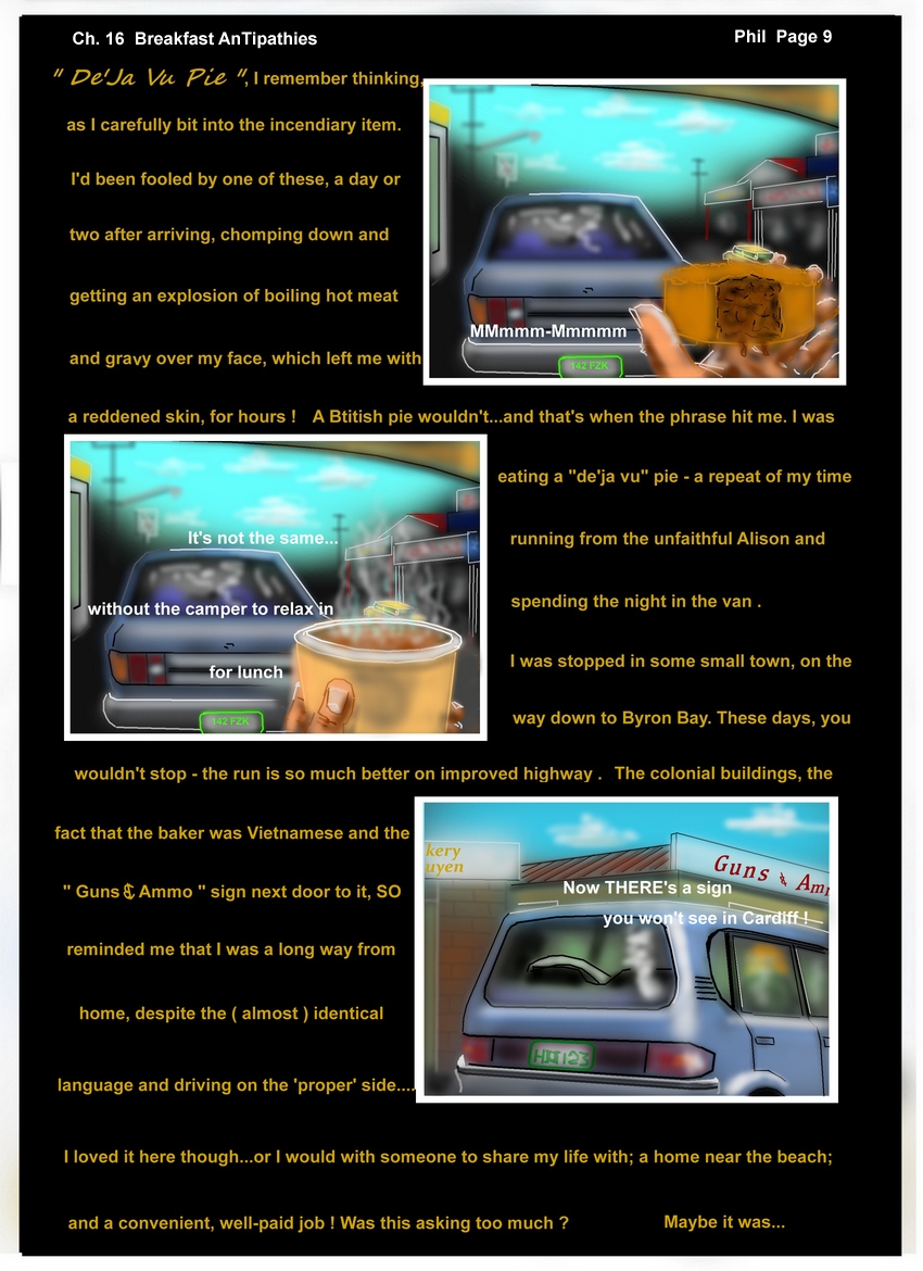 Ch. 16 Breakfast Antipathies P 9   Phil  "De'ja Vu pie "