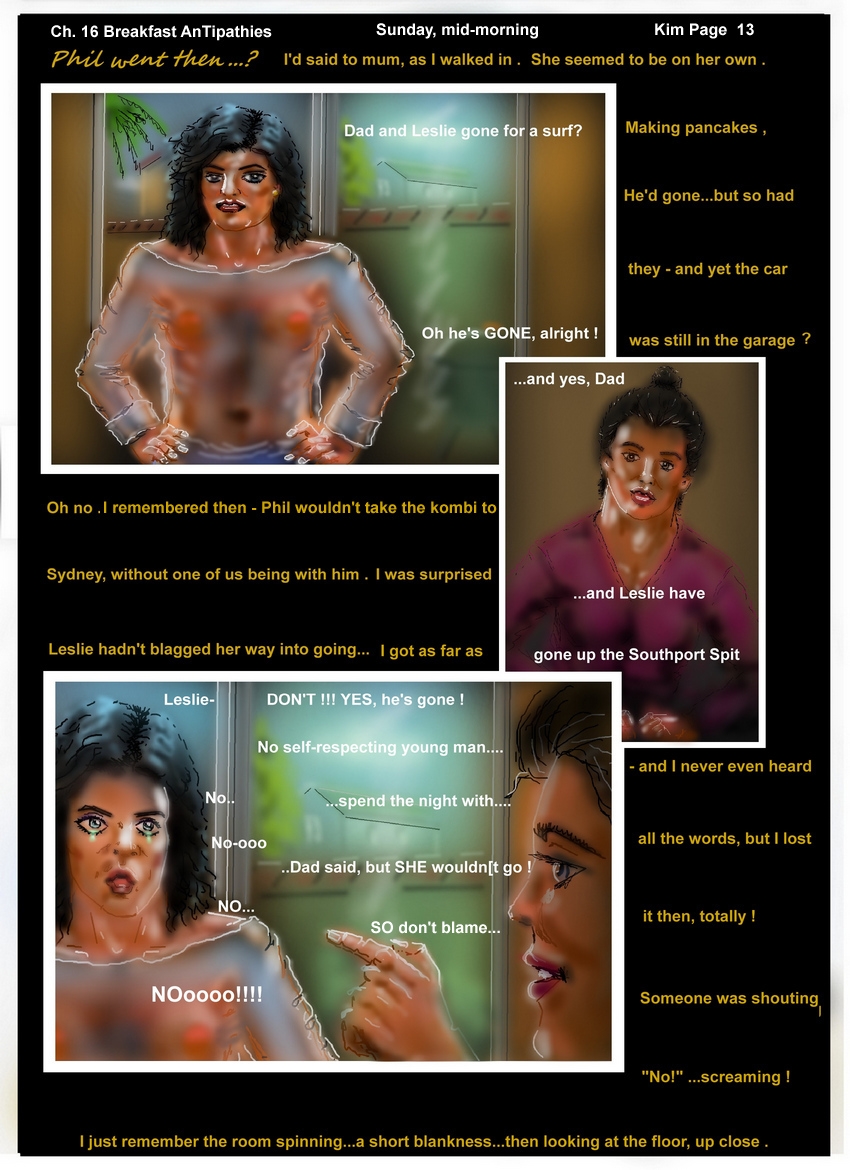 Ch. 16 Breakfast Antipathies P 13  Kim Sunday Morning