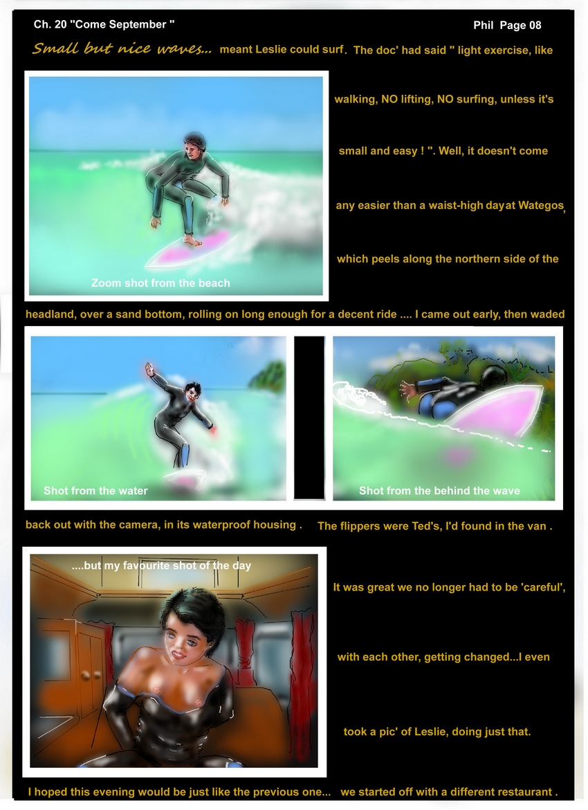 Ch. 20  "Come September..."   Phil page 8  " We started off with a different restaurant "