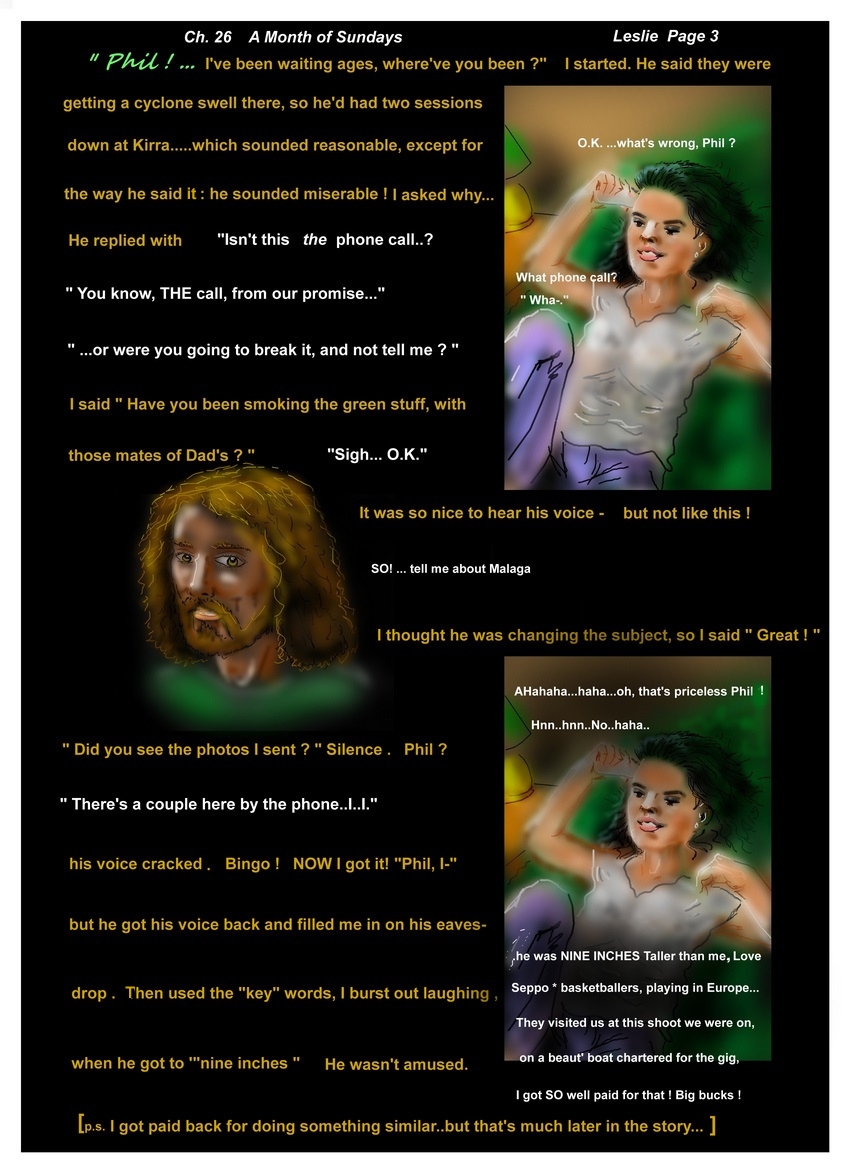 Ch. 26 A Month of Sundays    Leslie  Page 3  "So...tell me about Malaga"