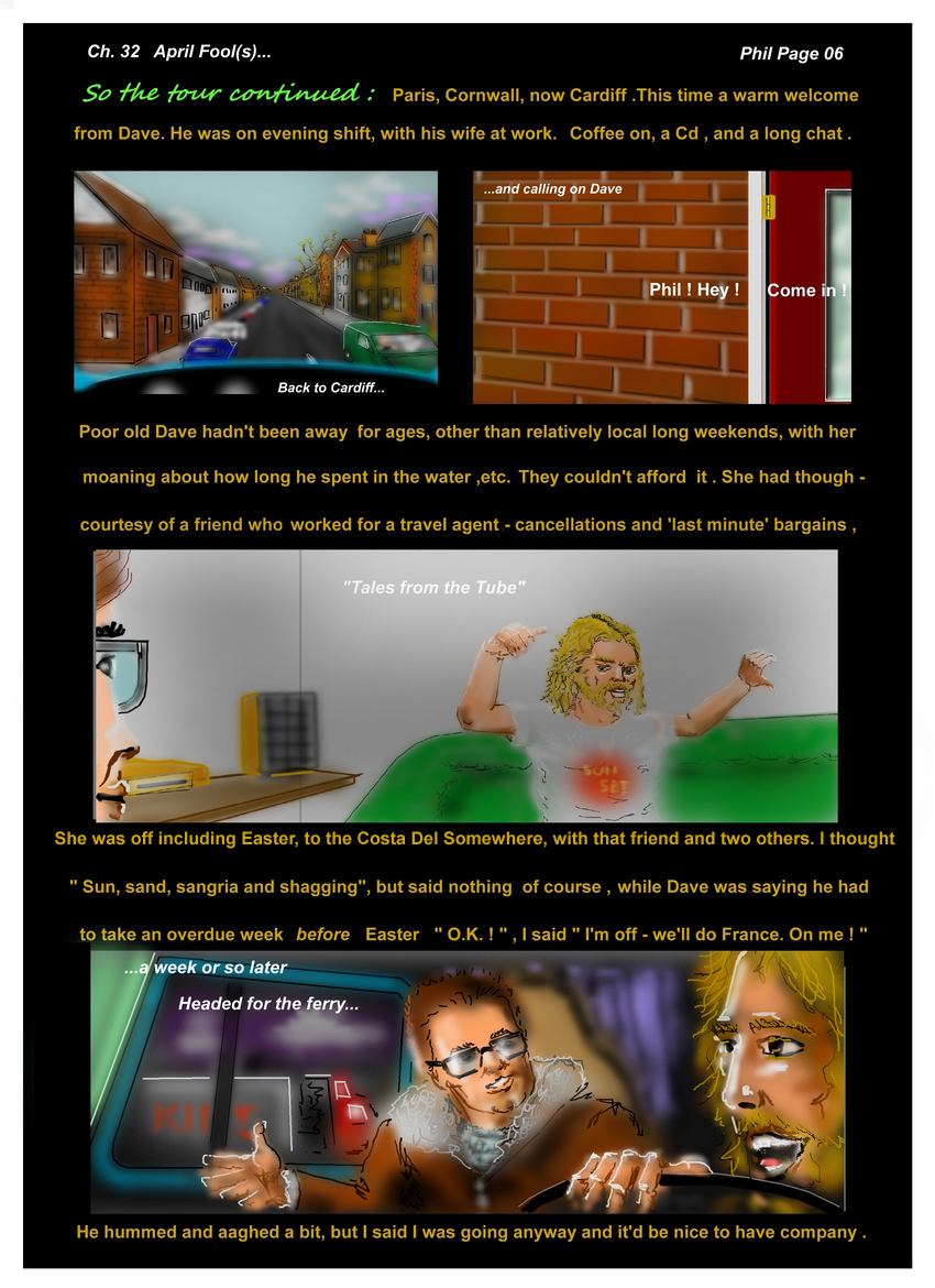 Ch. 32  April Fool(s) and Horses  # 6 Phil -  Dave: a visit and a trip