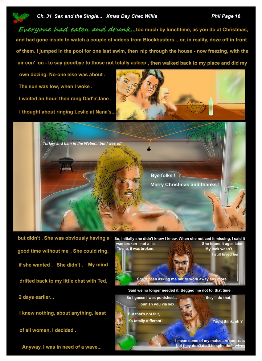 Ch. 31  Sex and  The Single...Intersex   Phil P `6   Xmas Day Chez Willis