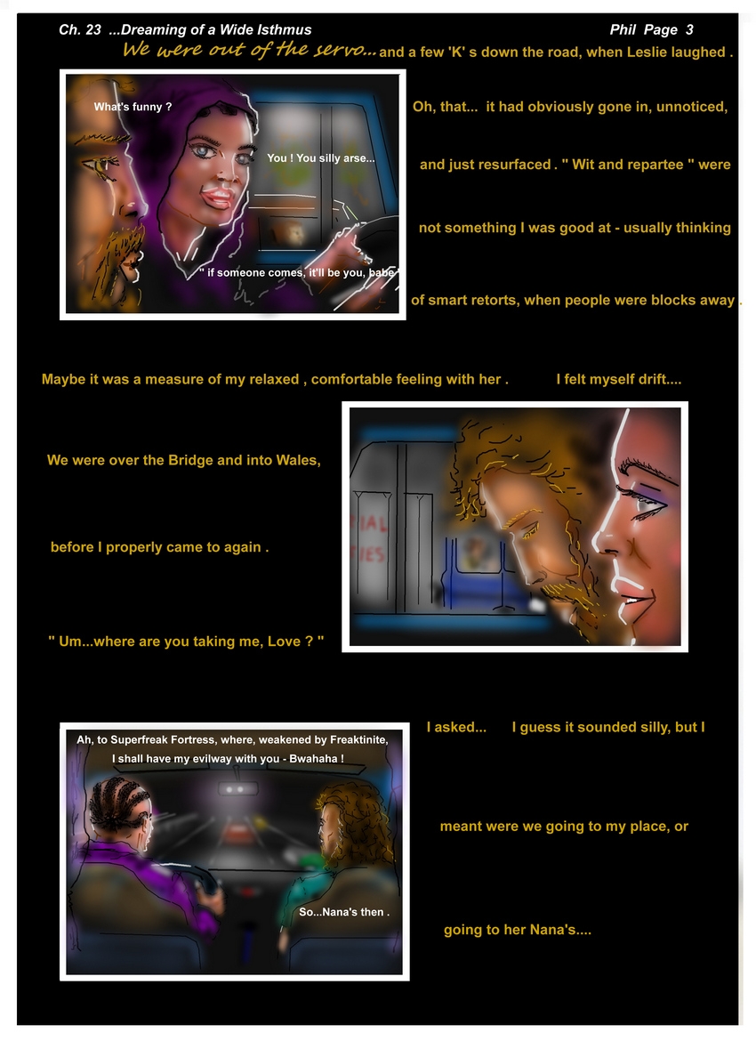 Ch. 23  ...Dreaming of a Wide Isthmus Phil P 3  I felt myself drift....