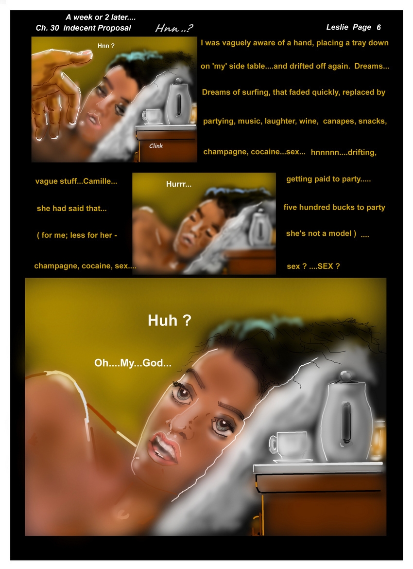 Ch.30 "Indecent Proposal"  Leslie Page 06  " Huh !?"