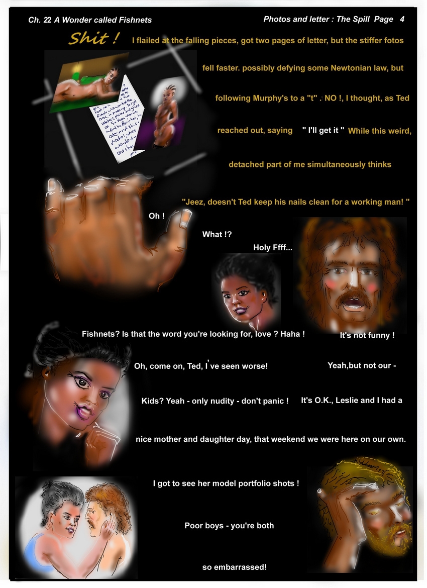 Ch. 22  A Wonder called Fishnets  page 4  the photos fall out !