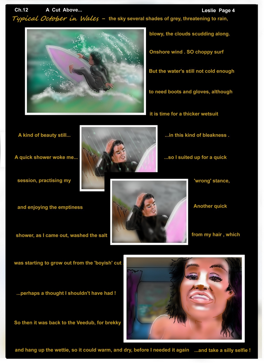 Ch. 21 " A Cut Above "   Leslie Page 4    Typical October weather