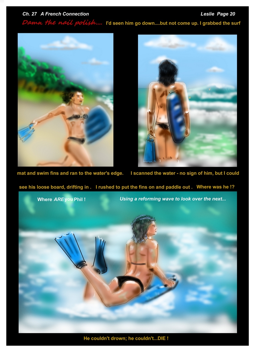 Ch. 27  A French Connection   Page 20  Leslie  ...to the rescue