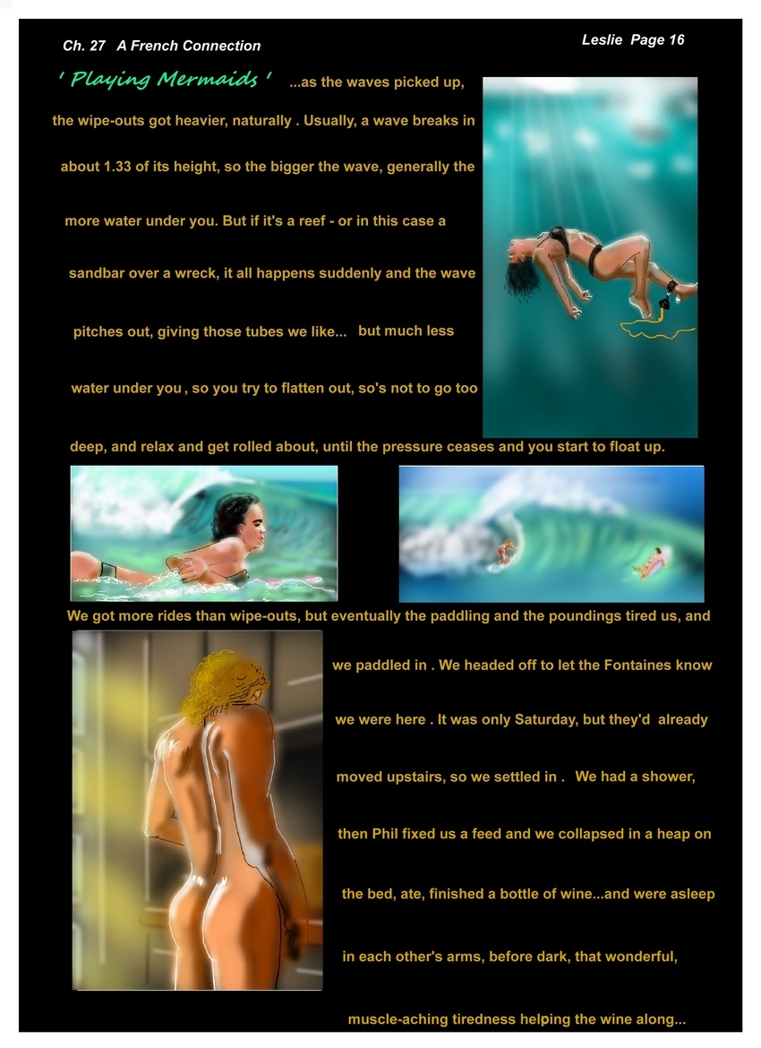 Ch. 27  A French Connection   Page 16 with Leslie          Playing Mermaids