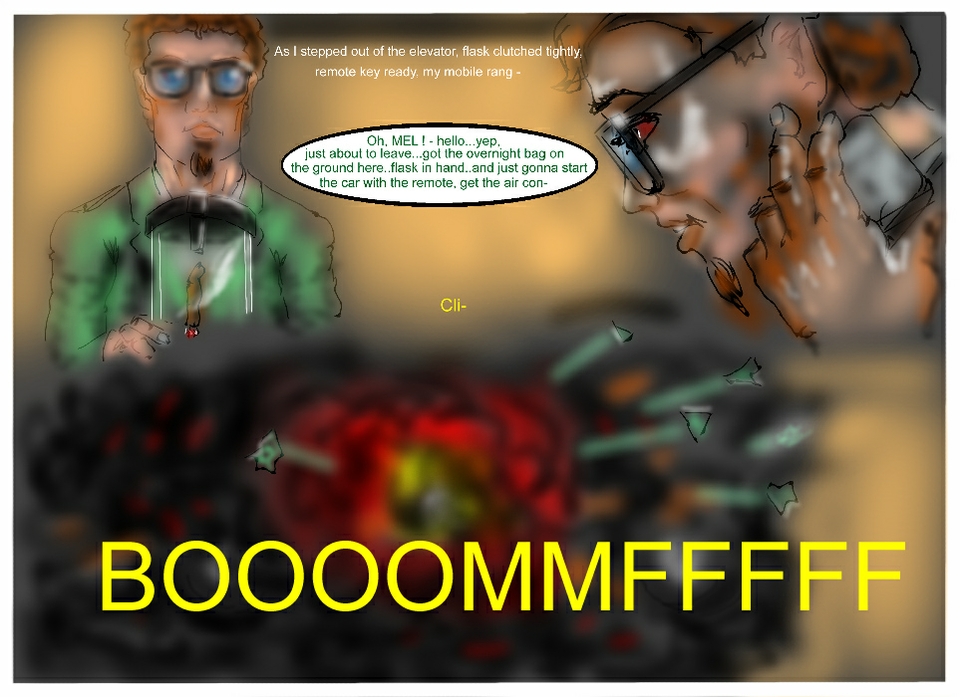 Mel calls to say "aaargh!"