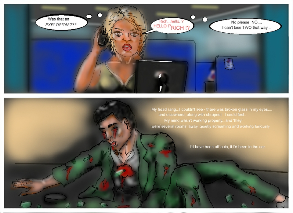 a heap on the floor...