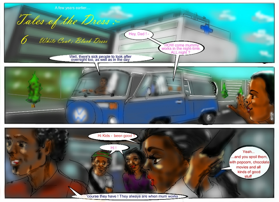 Tales of the Dress :Chapter 6 P1   How come mummy works all night..?