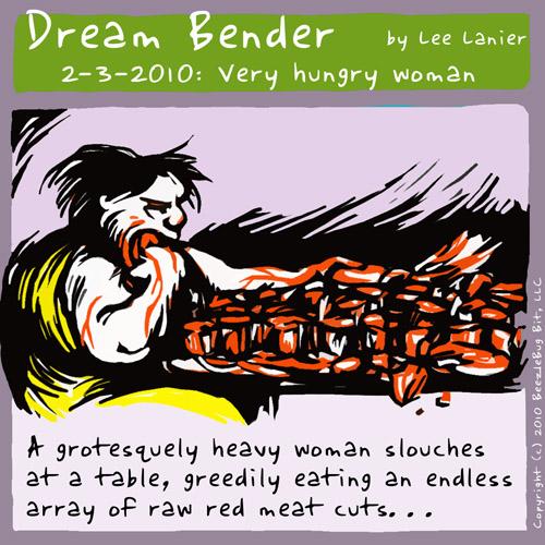 Very Hungry Woman