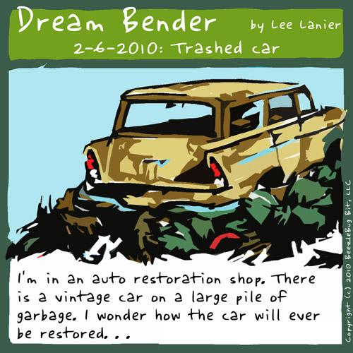 Trashed Car