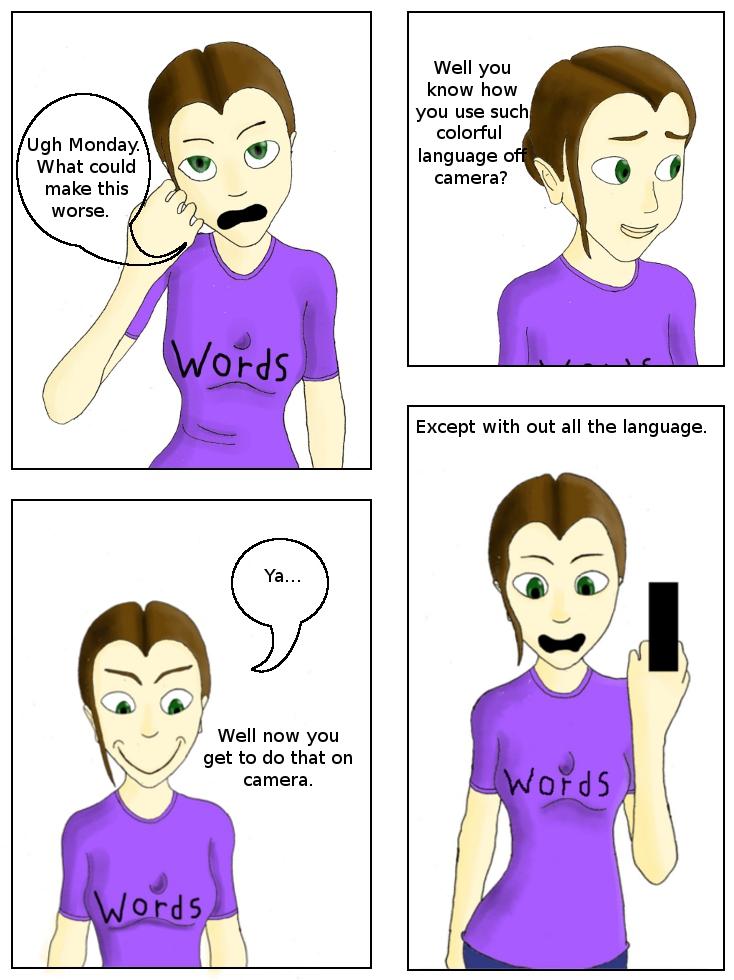 no colorful language