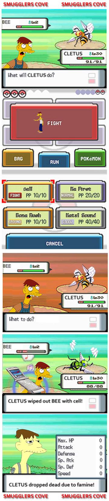 BEE v. CLETUS Poke'SPRITE!