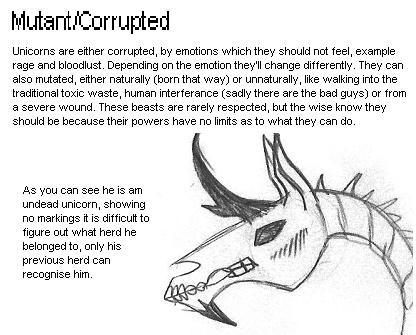 Unicorn species: Corrupted / Mutant