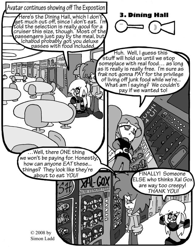 Page 38:  Next on our tour, snack bars... OF THE FUTURE!