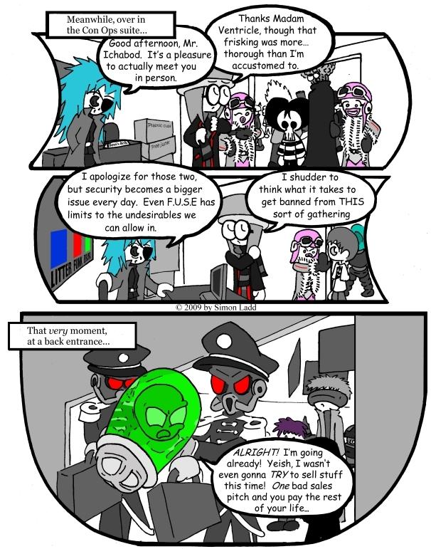 Page 136:  We Want An ORDERLY Mad Scientist Convention!