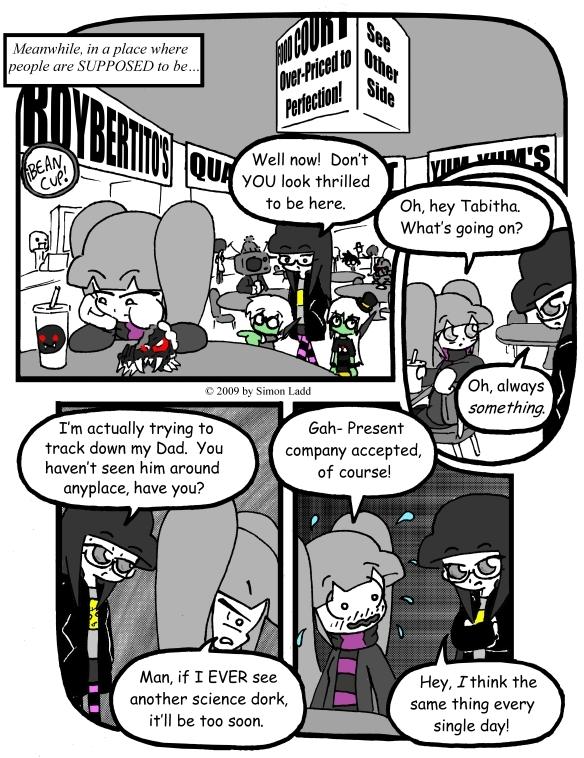 Page 167: But who WOULDN'T be Thrilled to be in the Food Court?