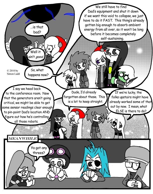 Page 220:  What, you thought they'd be ACCOMPLISHING something?