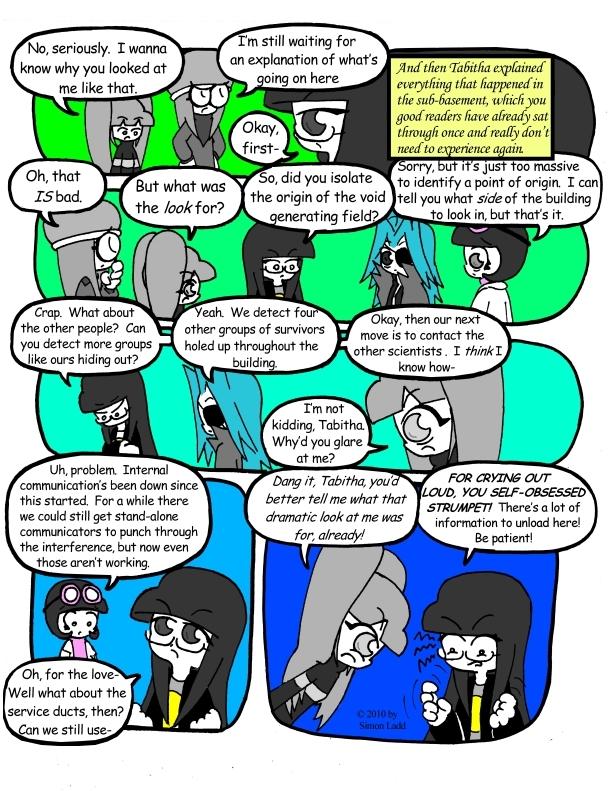 Page 222:  That's DEFINITELY a word she learned from Daddy