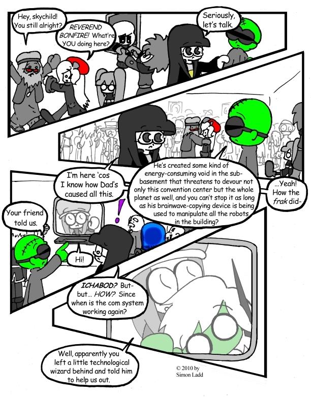 Page 238: Looks like he read through the archive