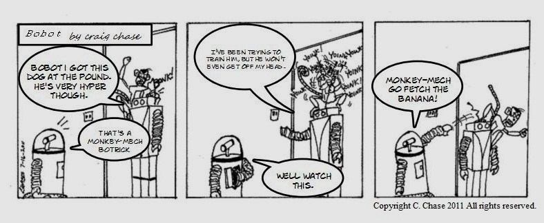 Bobot the robot comic strips