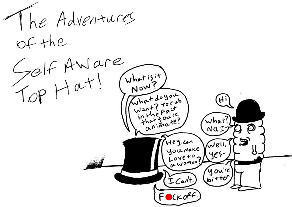 Bittenbymonk- The Adventures of the Self Aware Top Hat