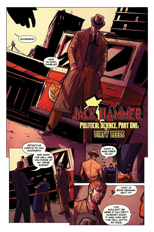 Jack Hammer: Political Science, issue #1 "Dirty Deeds" Page 3