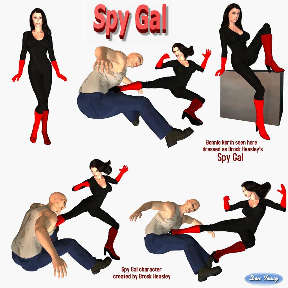 #2 - 3D Spy Gal Fight by Den Tracy
