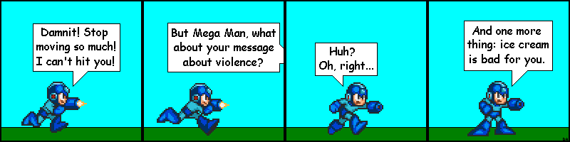 #3-Megamans Violence Pep Talk