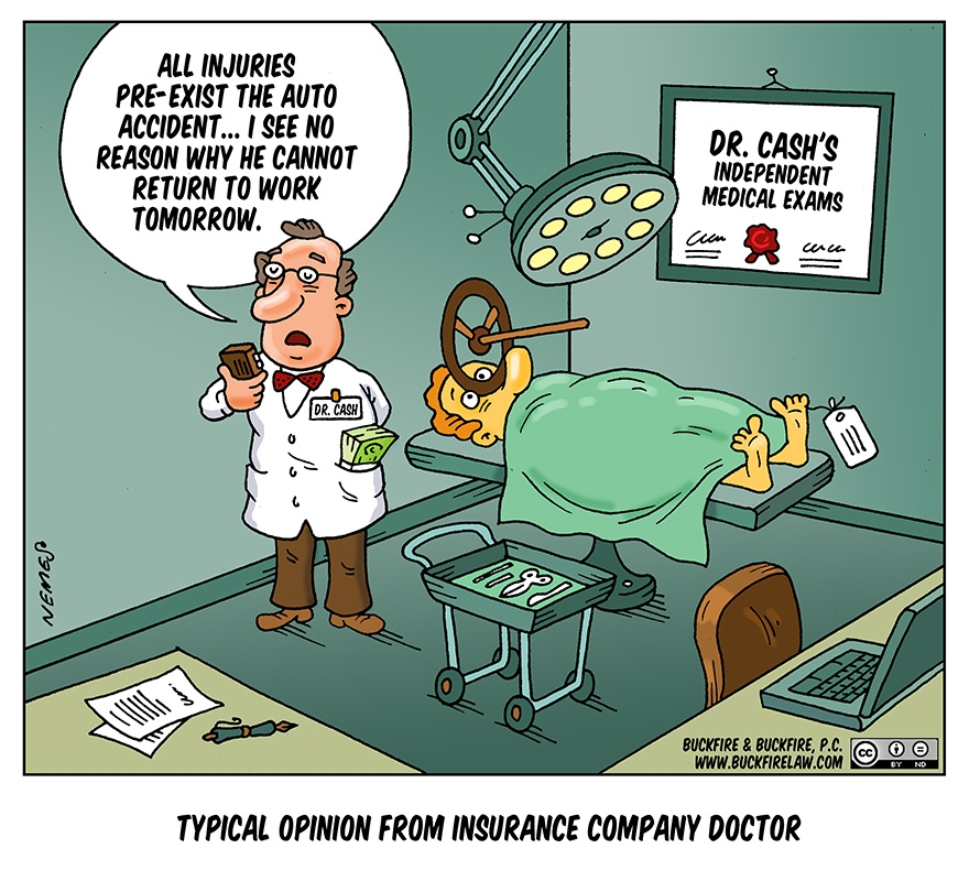 Independent Medical Examination Doctor Comic