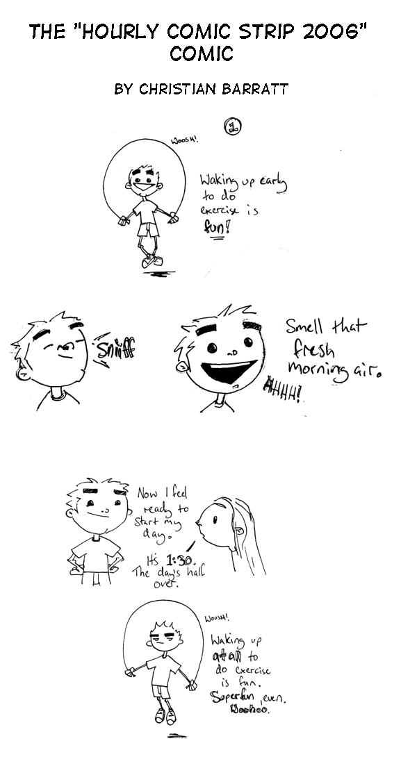 Hourly Comic Strip Day 2006 comic Page one