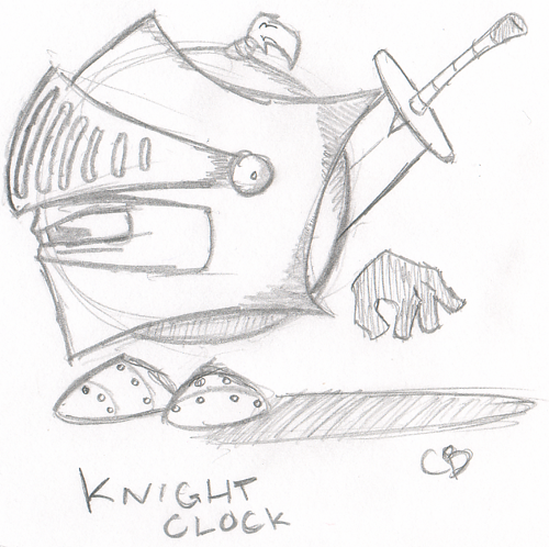 Knight Clock weapon pose