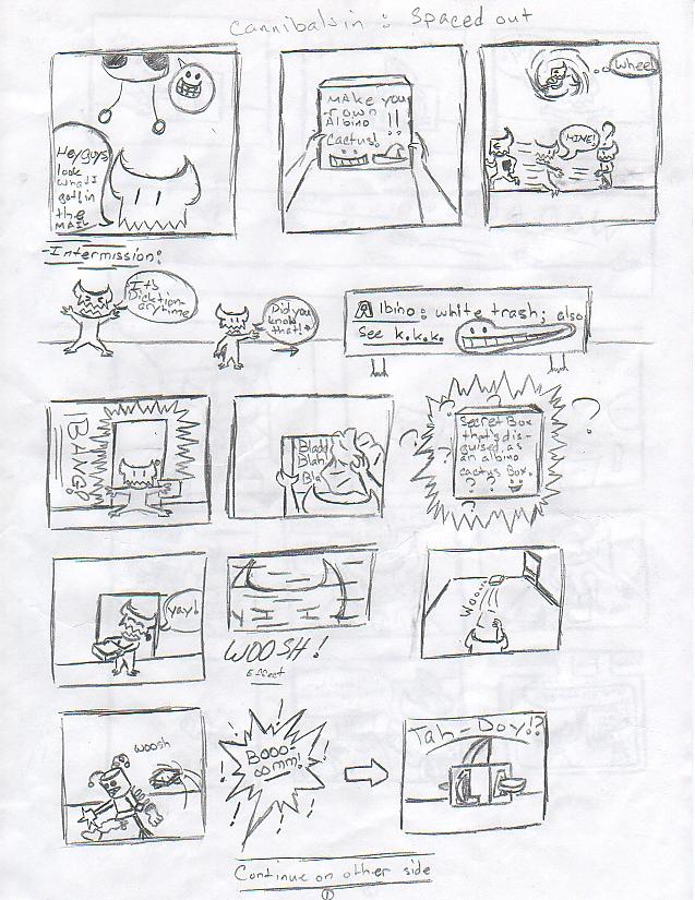 The Cannibals in Spaced out page 1