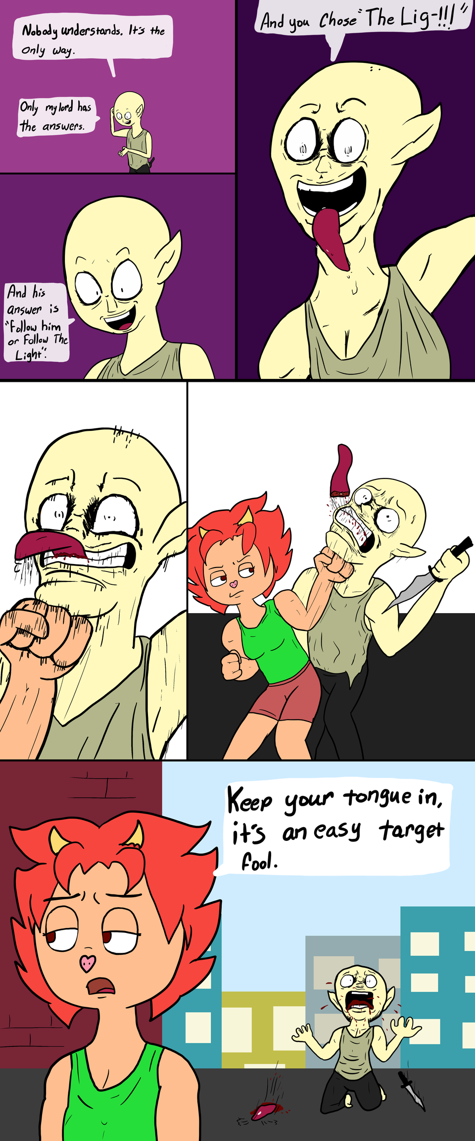 Keep your villain tongue in please