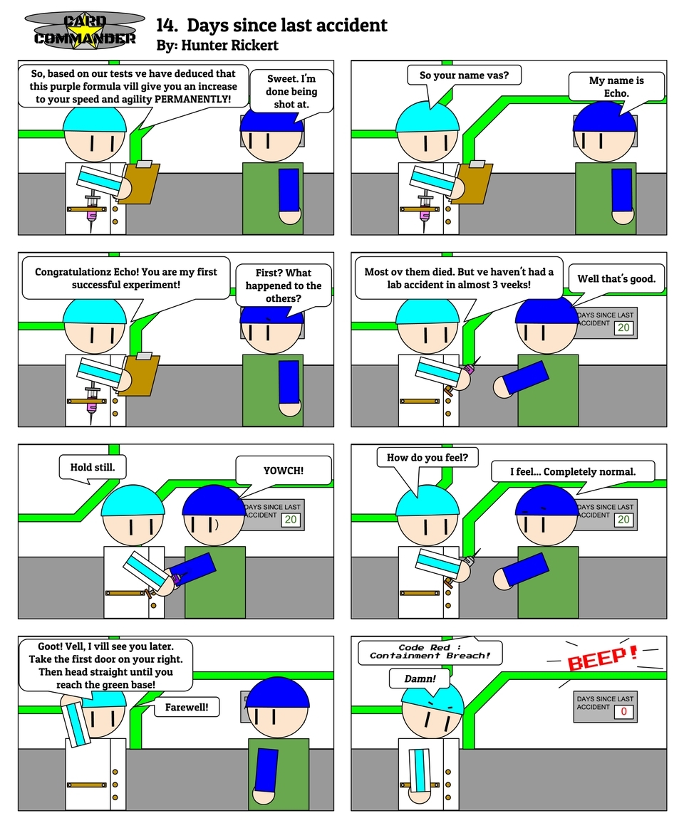 Comic 14 : Days since last accident 