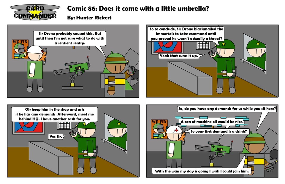 Comic 86 : Does it come with a little umbrella 