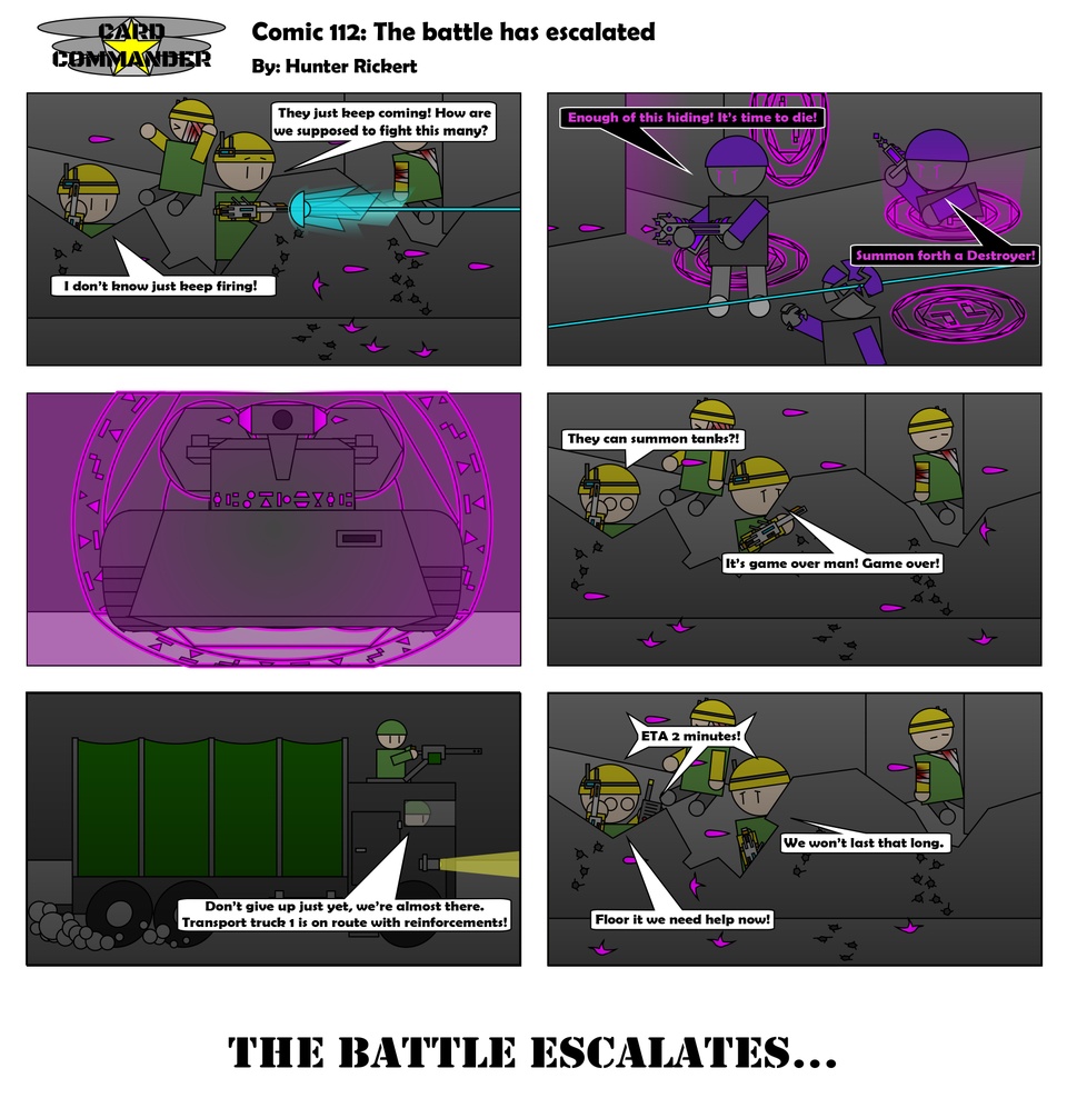 Comic 112 : The battle has escalated 