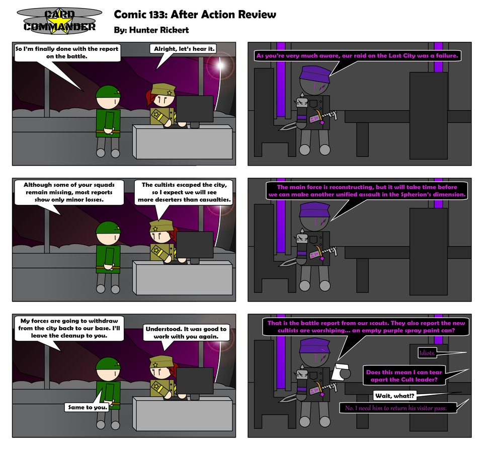 Comic 133 : After Action Review