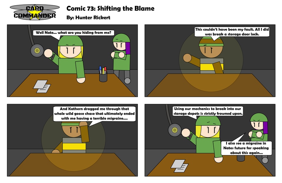 Comic 73 : Shifting the Blame