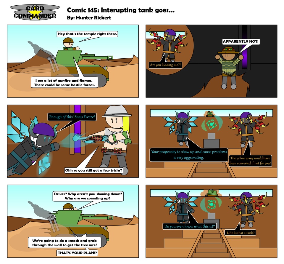 Comic 145 : Interrupting tank goes...