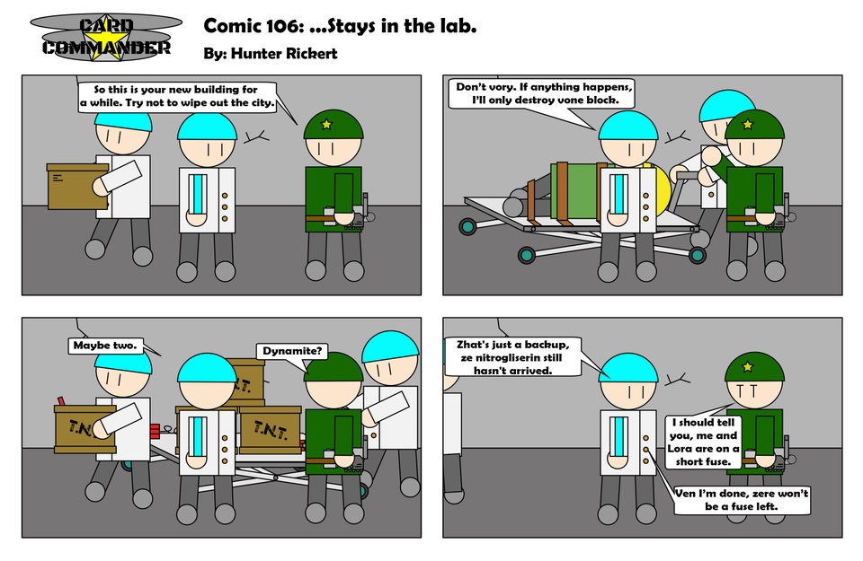 Comic 106 : ...Stays in the lab.